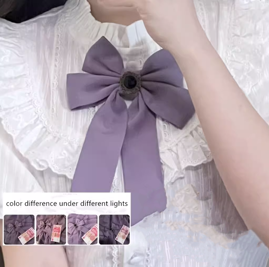 Worthy Girl - Lolita Bow Clip and Black Top Hat - image 4