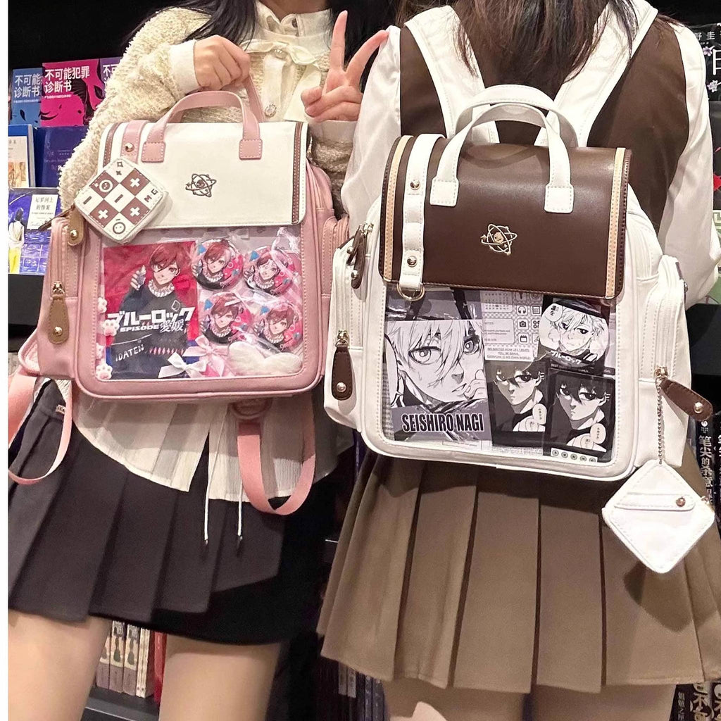 Kawaii Lolita Large-Capacity Ita Backpack with Mini Pocket and Grid Board - image 28