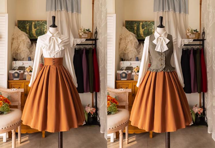 Forest Basket - Elegant Lolita Pleated SK - image 19