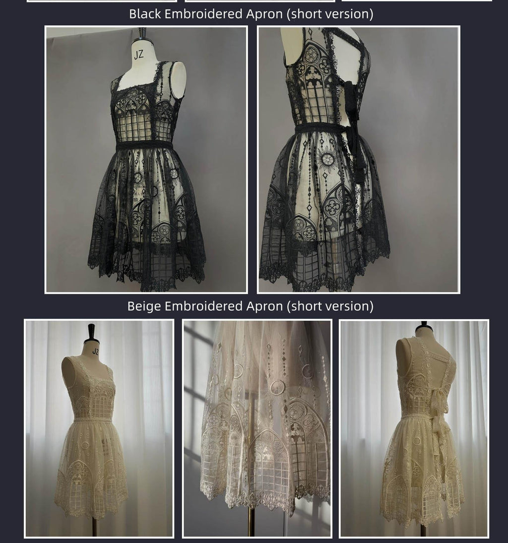 Night Traveler - Classic Gothic Lolita Dress with Stained Glass Window Print - image 49