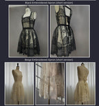 Night Traveler - Classic Gothic Lolita Dress with Stained Glass Window Print - image 49