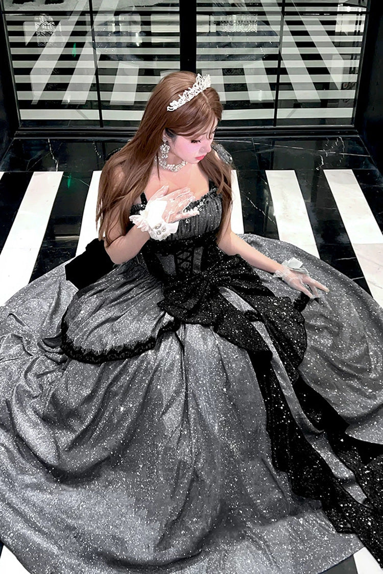 Galaxy of Fallen Tears - Glitter Sweet Lolita JSK Dress - image 8