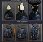 Night Traveler - Classic Gothic Lolita Dress with Stained Glass Window Print - image 48