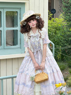 Pastoral Lamb Lolita Straw Hat with Flower and Bow Accents - image 3
