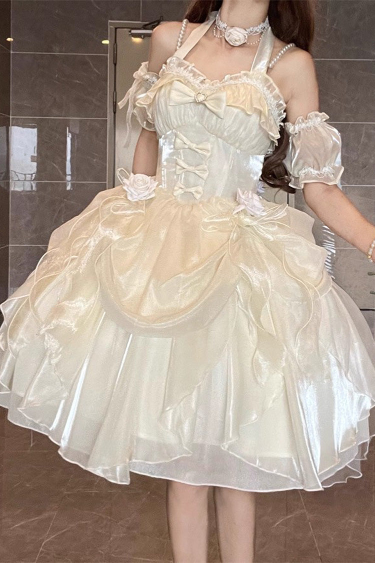 Cindy Rose Sweet Elegant Lolita JSK Dress in 2 Colors and 2 Lengths - image 4