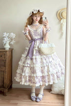 Grape Moon Almanac - Adjustable-Length Sweet Lolita JSK Dress - image 6