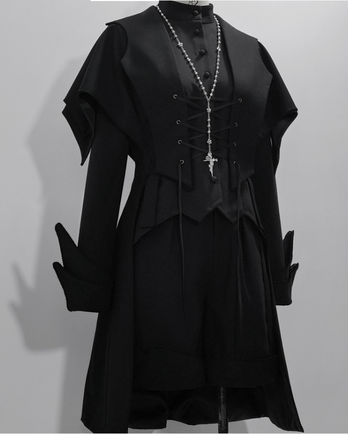 Yan Ye - Swallowtail Ouji Lolita Long Vest - image 16