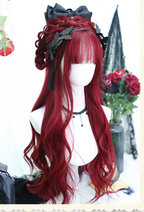 Burning - Wine-red Long Curly Lolita Wig - image 6