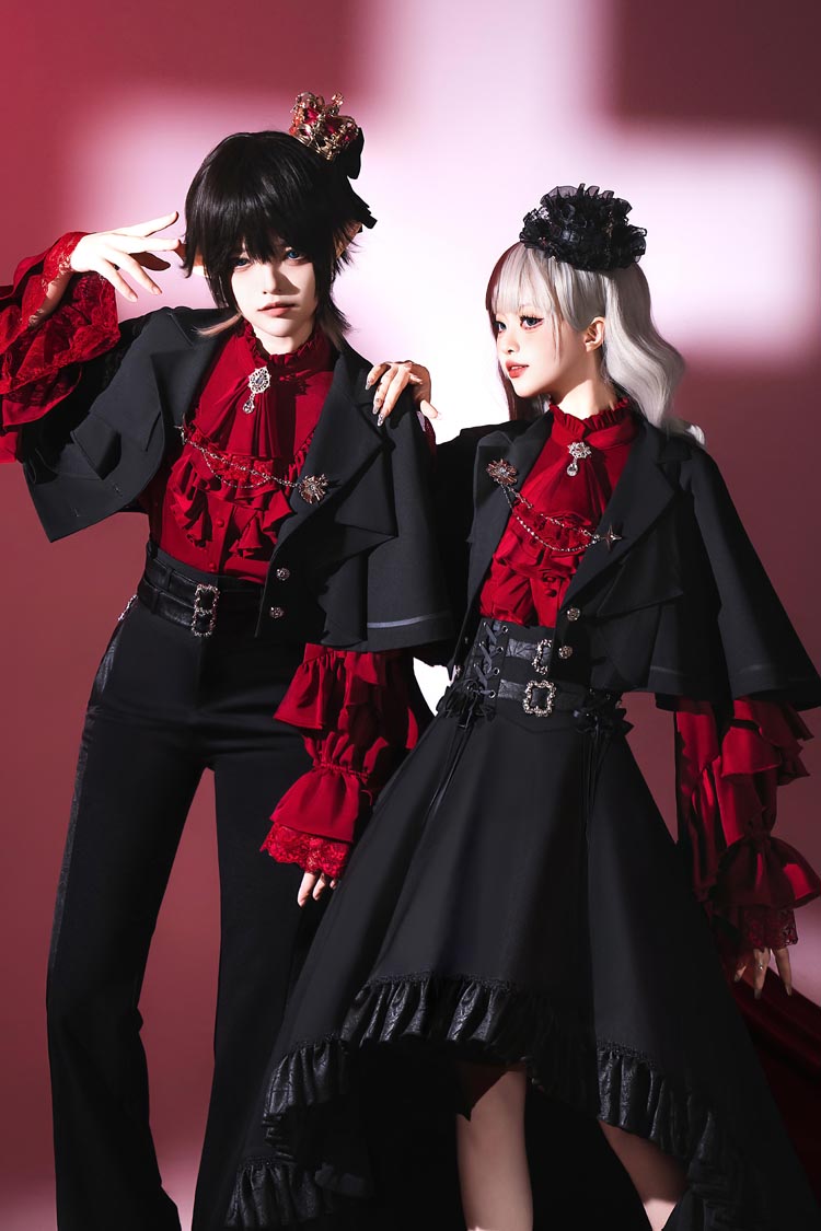 Black Day and Night Song Ouji Gothic Lolita Skirt and Blouse - image 6
