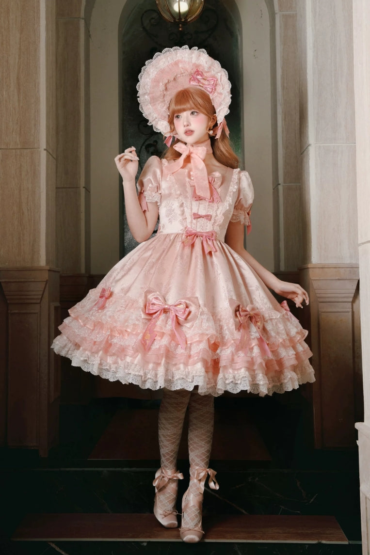 Satin Rose Sweet Lolita OP and JSK Dress Series and Accessories - image 6