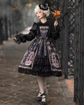 Star Drop Ceremony - Elegant Lolita JSK Printing Open Front Dress and Blouse Set - image 12