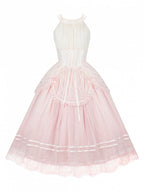 Pink Classic Gradient Lolita JSK Set with Cardigan and Hair Accessories - image 8