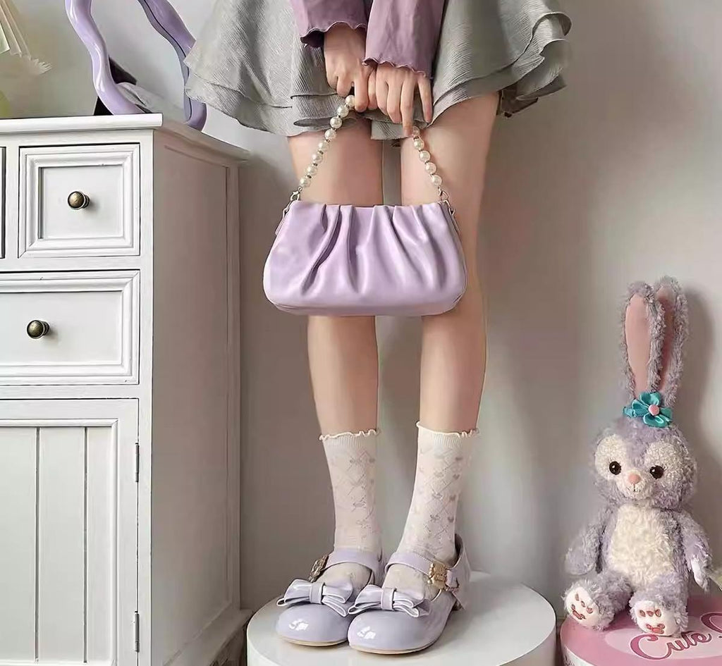 Hug Bear - Sweet Lolita Heel Shoes Bear Metal Buckle Bow Shoes - image 49