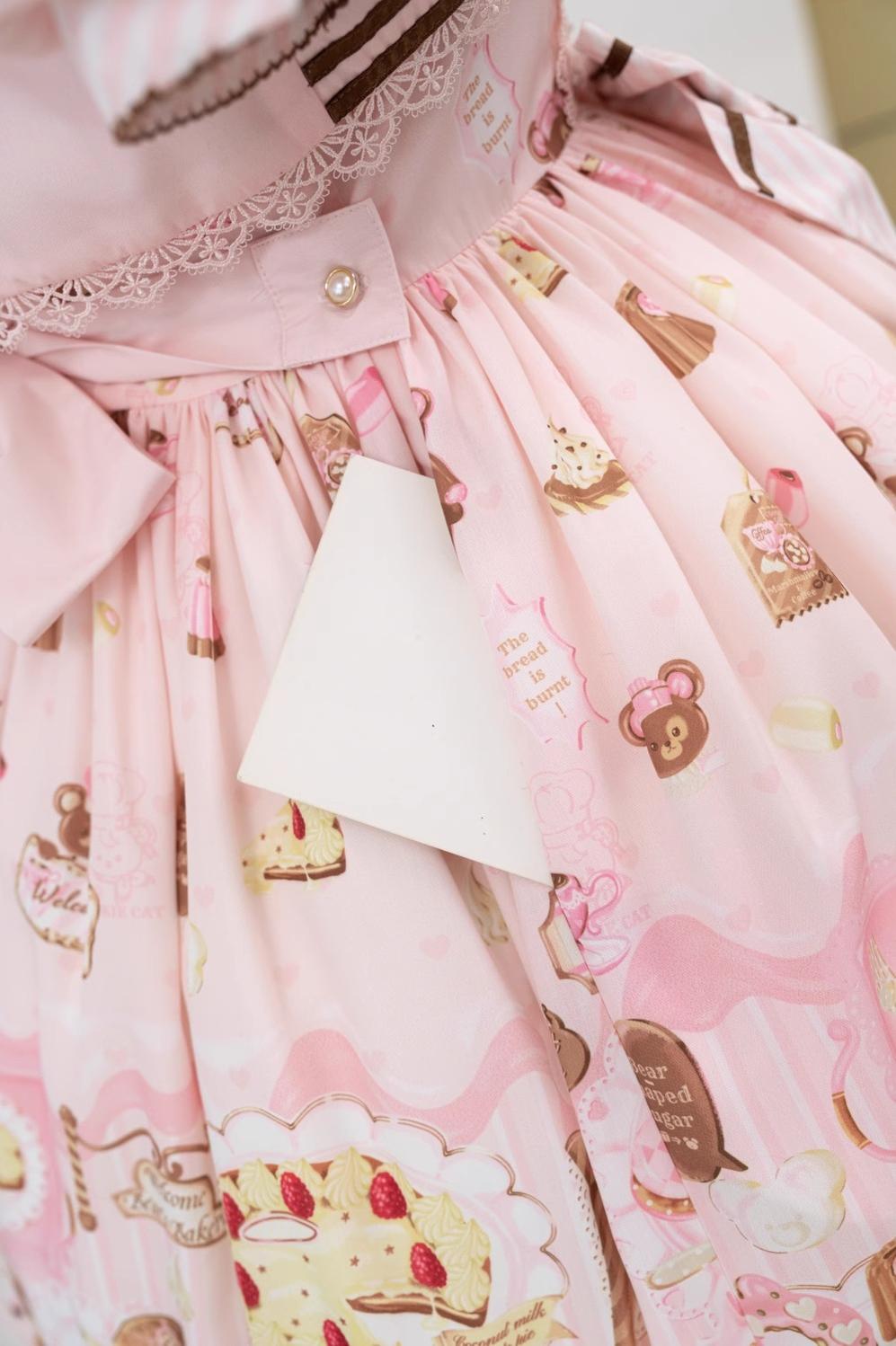 Dream Teahouse - Dessert Print Kawaii Lolita OP Dress Suit - image 47