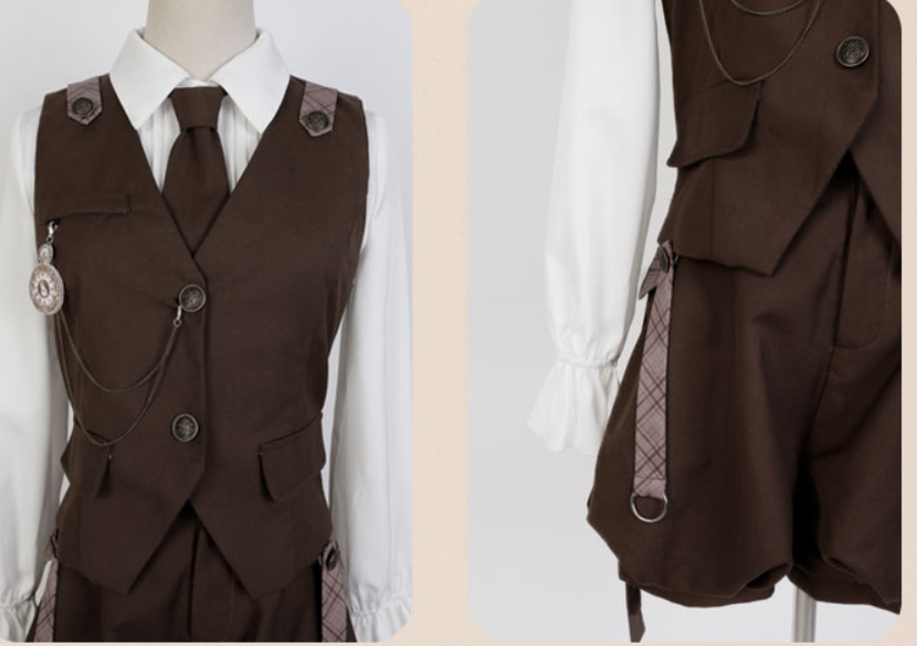 Detective Rabbit Kiri - Ouji Lolita Outfits, Backpack Pants - image 30
