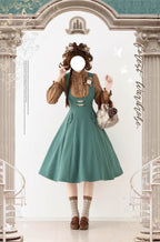 Forest Corridor - Classic Lolita Bust Supporting JSK, Waisted Shirt - image 4