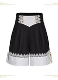 Immortal Fatima's Secret - Ouji Lolita Shorts, Black & Vintage Prince Style - image 1