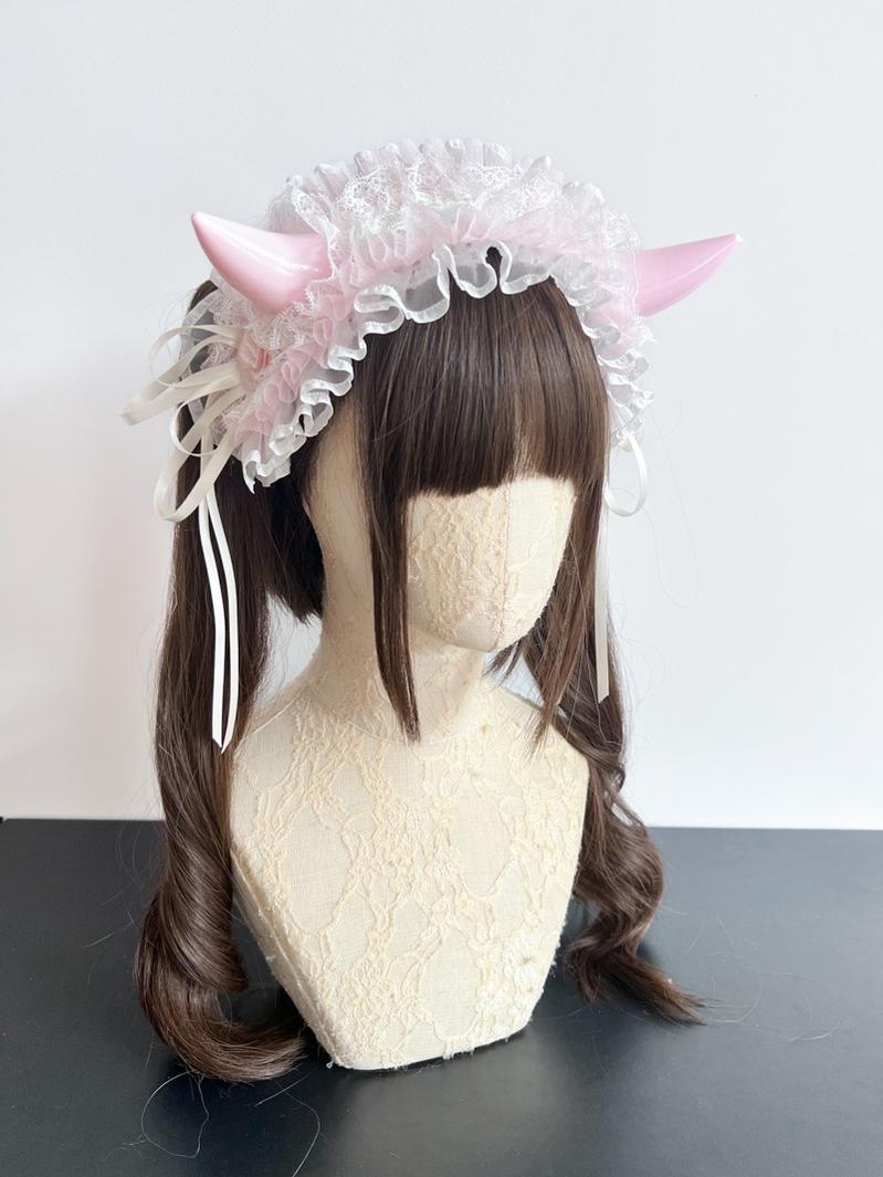 Gothic Devil Horn Lolita KC Hairband, Custom Colors - image 18