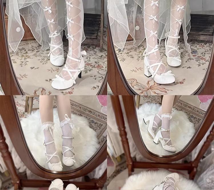 Lady Tea Party - Elegant Lolita Heel Shoes - Macaron Color - image 23