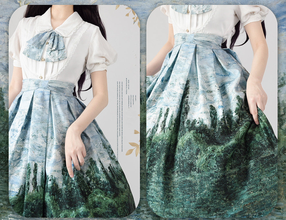 Monet Oil Painting - Retro Classic Lolita SK - image 5