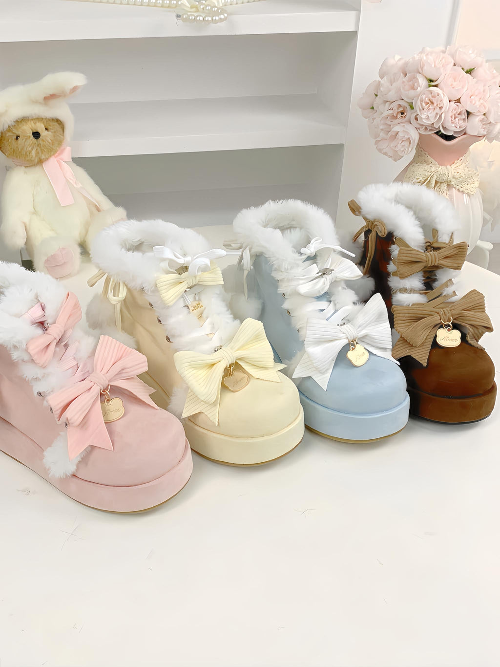 Warm - Winter Sweet Lolita Snow Boots Thick Sole Fleece Shoes - image 1