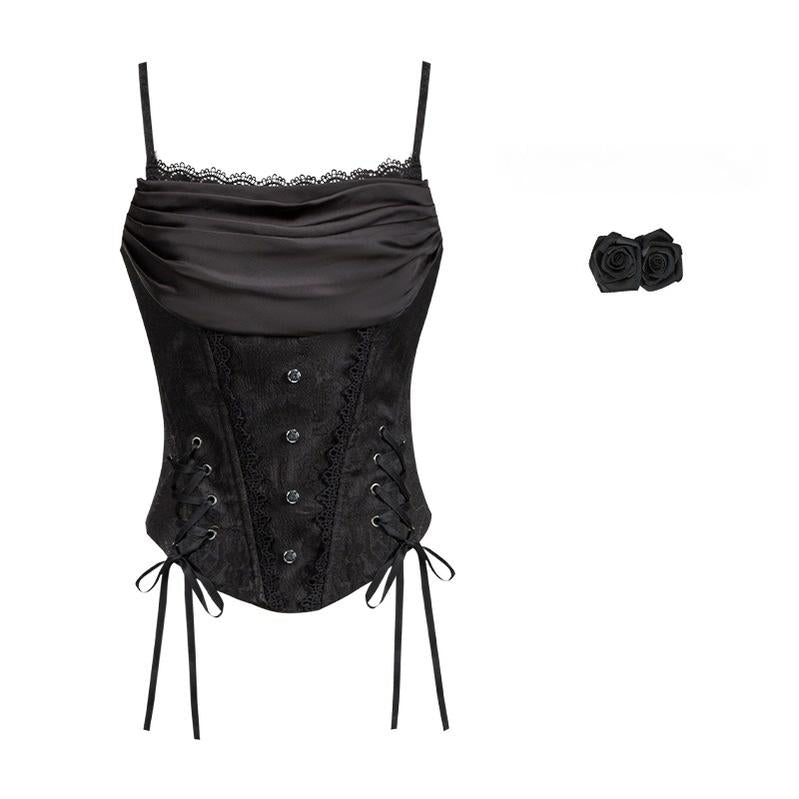 Twilight Witch-Inspired Black Gothic Lolita Skirt Set - image 38