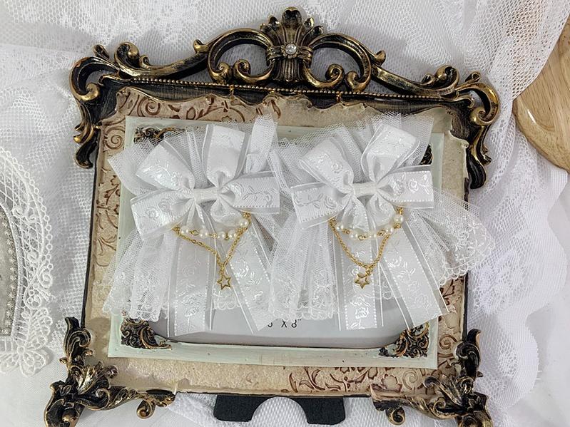 Double Layer Lace Cuffs Elegant Lolita Gloves - image 5