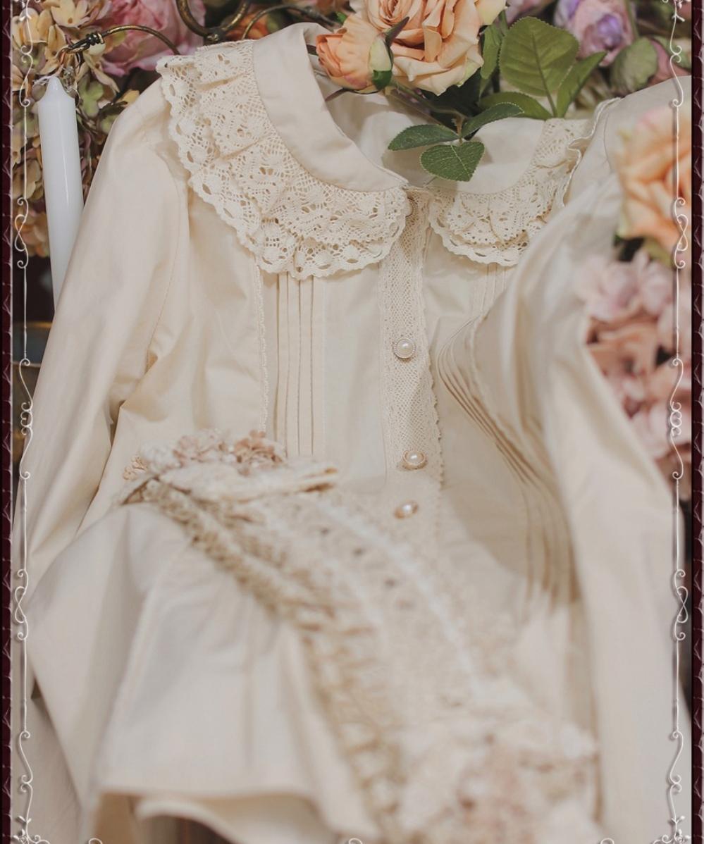 Cotton Retro Lace Lolita Blouse - image 8
