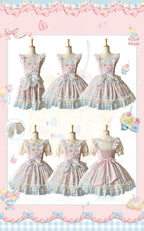 Sweet Cat Fruit Candy - Sweet Lolita Dessert Printed JSK Dress, Bows & Ruffles and Accessories - image 10