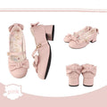 Elegant Lolita Bownot Retro High Heel Shoes - image 7