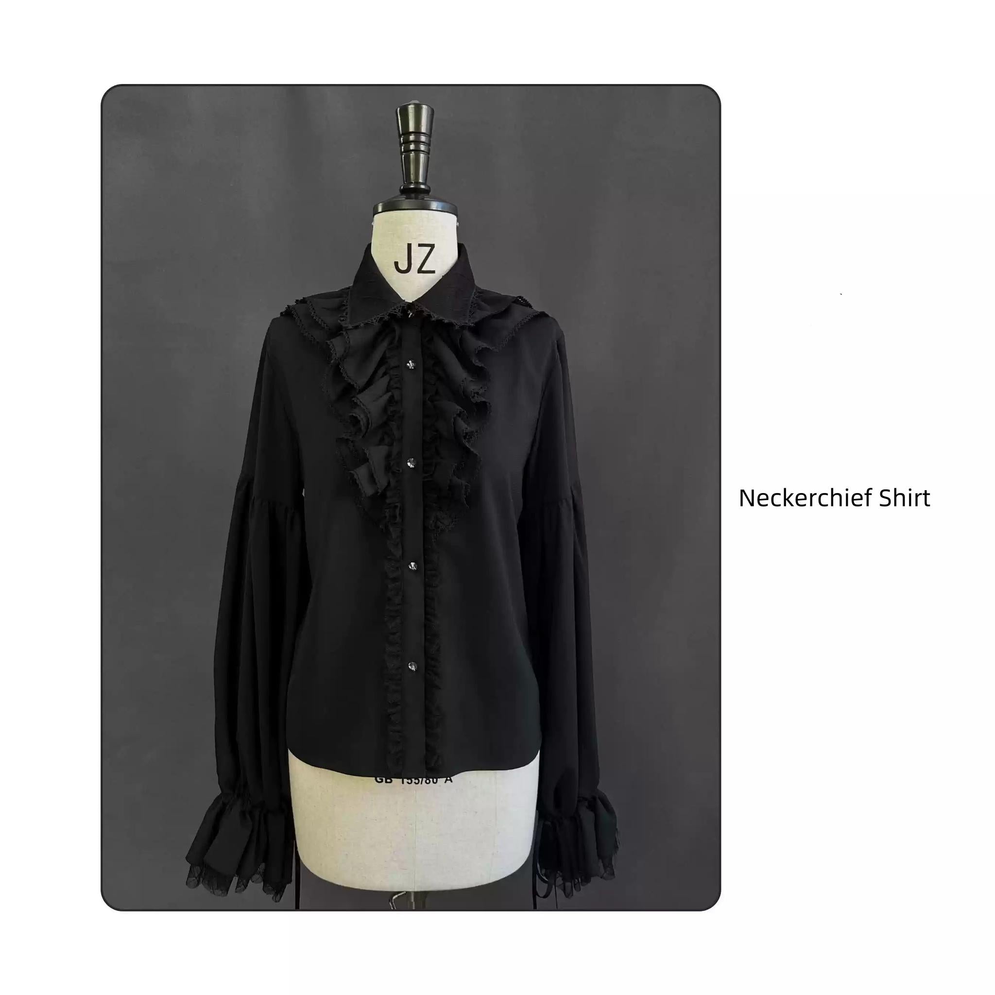 Night Traveler - Classic Gothic Lolita Dress with Stained Glass Window Print - image 55