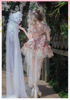 Fleeting Dreams - Ballet Sweet Lolita Mini JSK and Choker and Accessories - image 9