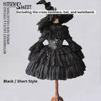 Halloween Gothic Wedding Lolita OP Dress - image 4