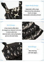 Letter and Poetry - Classic Lolita JSK Suit Four-tiered Twins Dress - image 19