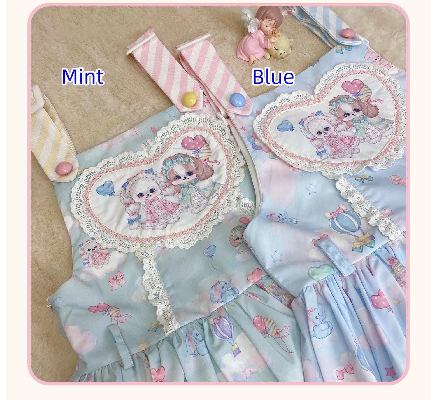 Puppy Parks - Sweet Lolita Kawaii Puppy Lolita Salopette - image 27