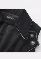 Timeless Silence Mystery - Sleeveless Ouji Lolita Vest Coat, High-Low Hem - image 3