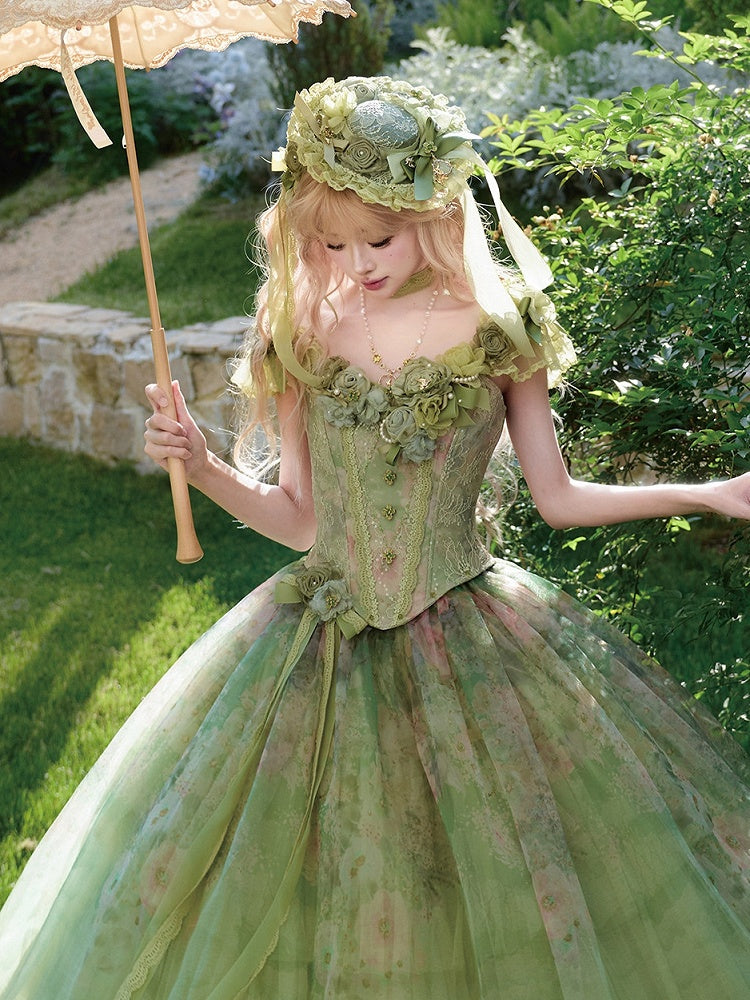 Lace Detail Bows and Flowers Lolita Mini Hat - image 2