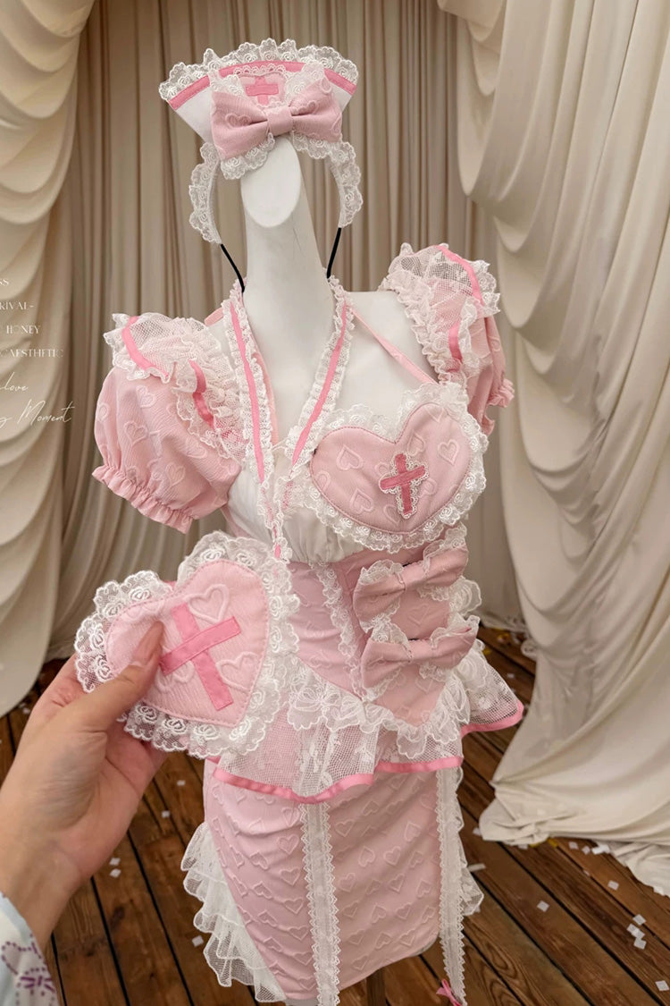 Little Nurse - Sweet Lolita Skirt Set - image 12