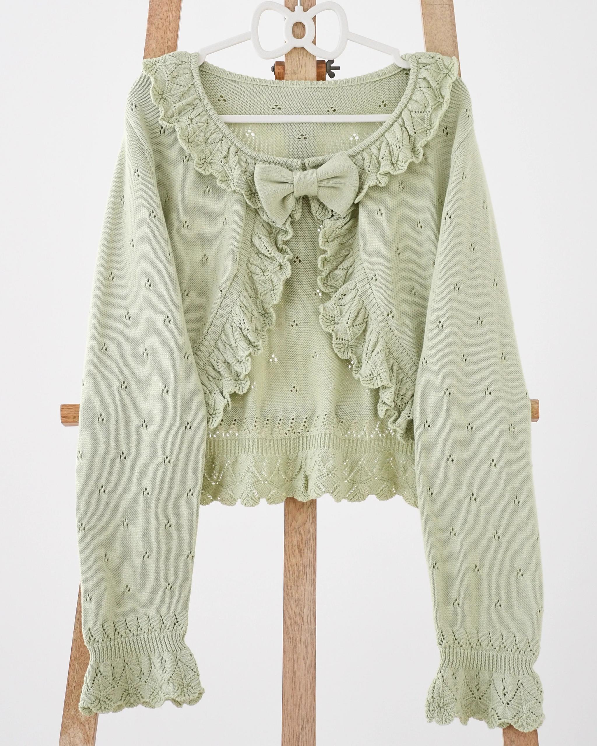 Nainai - Vintage Lolita Knitted Cardigan - image 3