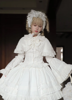 Praying Snowfall Old School Lolita Skirt Suit, Shirt and Cape - image 21