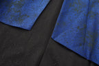 Dark Blue Asymmetrical Ouji Waistcoat and Sleeveless Coat - image 8