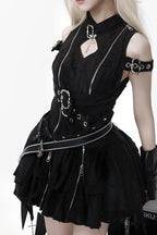 Hunter Gothic Lolita Dress and Belt in Black - image 3