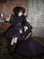 Purple Gothic JSK with Back Slit Skirt - image 8