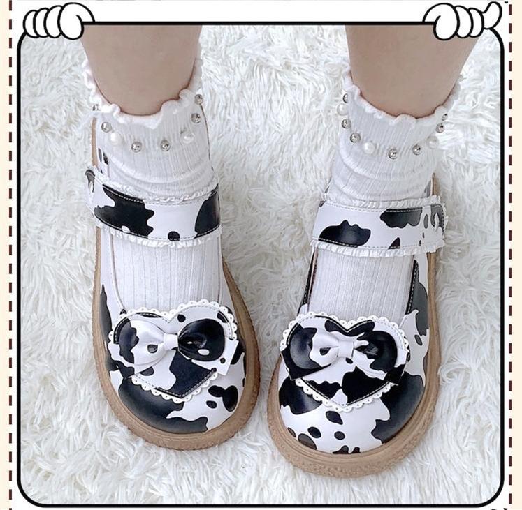 Cute Milkmaid Round Toe Multicolor Lolita Shoes - image 29