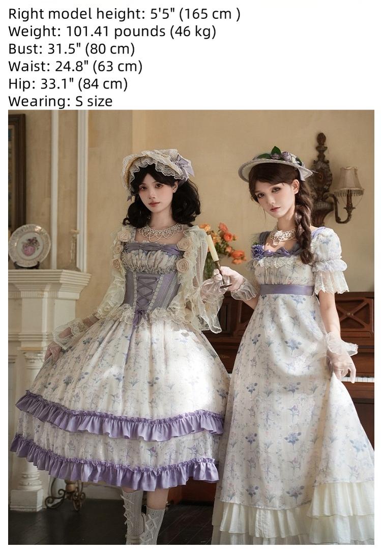 Iris Secret Twins Lolita OP and Bodice JSK Series and Accessories - image 3