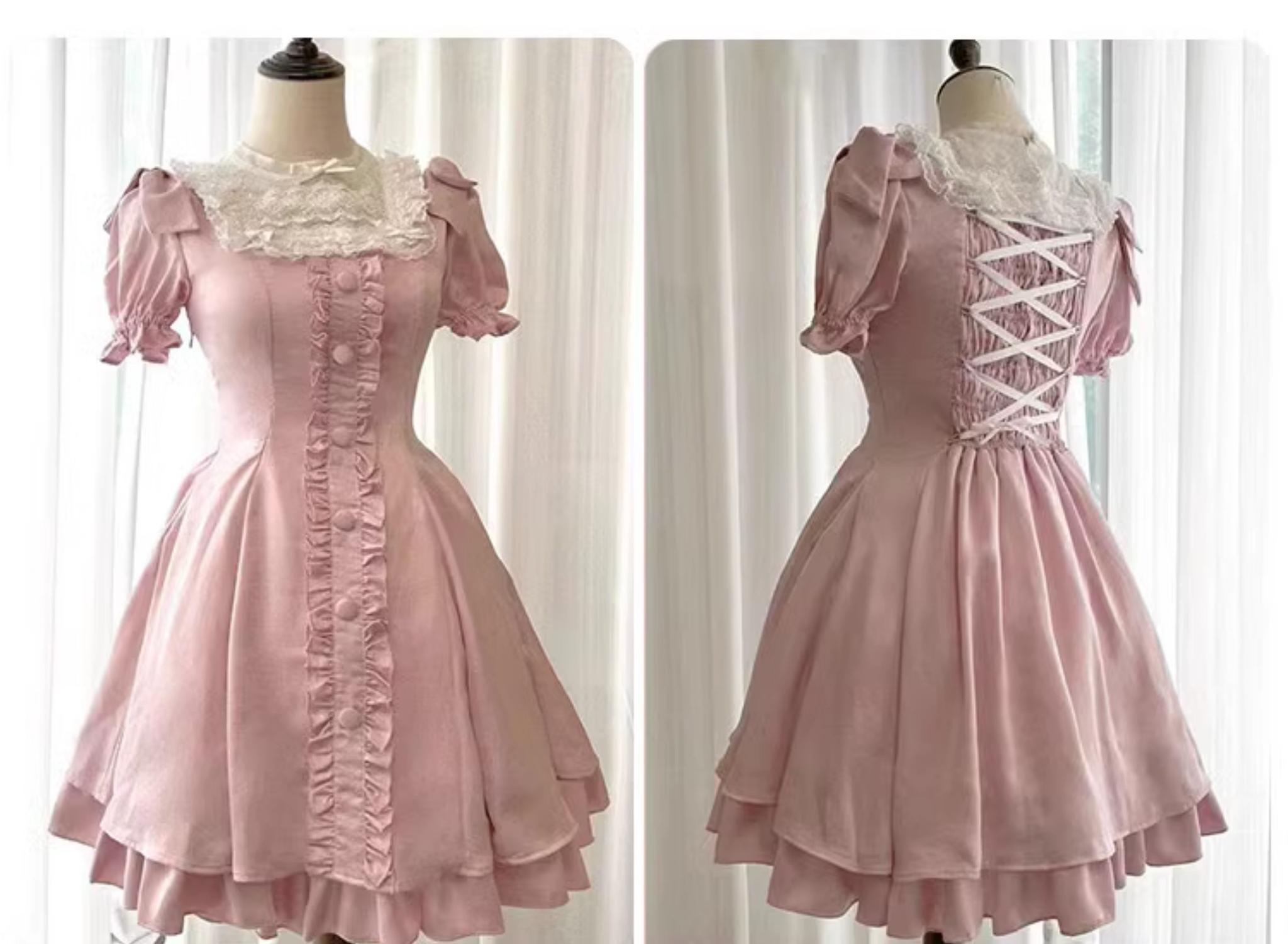 Plus Size Lolita OP Dress Summer Dress - image 8