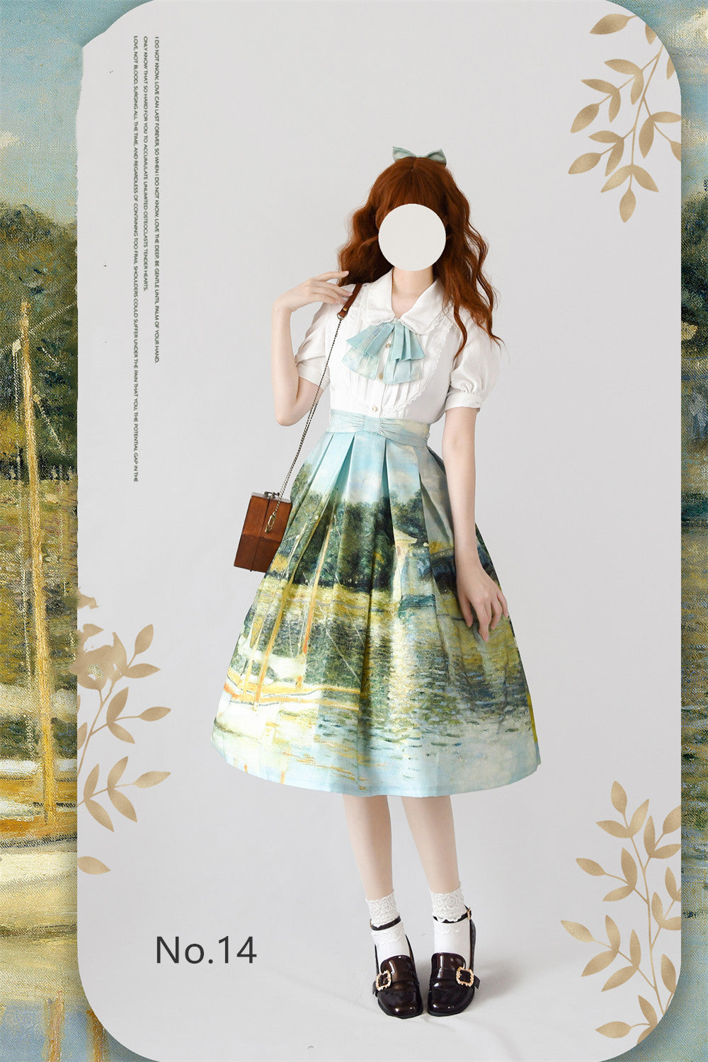 Monet Oil Painting - Retro Classic Lolita SK - image 15