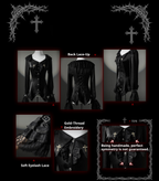 Heretic Nun - Halloween Gothic Lolita JSK Dress & Blouse Set - image 18