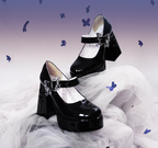 The cycle of all things - Lolita High Platform Shoes with Elegant Butterfly Buckle - image 4