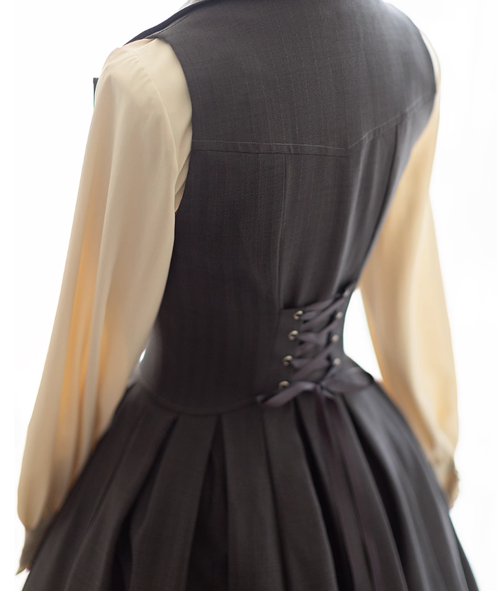 Retro Elegant Lolita Bustier JSK Dress Multicolor - image 8